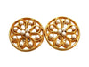 Vintage Chanel earrings pearl round large