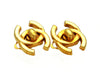 Vintage Chanel earrings CC logo turnlock double C