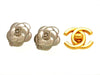 Vintage Chanel earrings camellia flower silver color