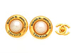 Vintage Chanel earrings pearl phone number round