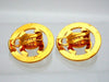 Authentic vintage Chanel earrings  turnlock CC logo Round Frame