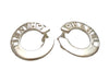 Authentic vintage Chanel earrings Silver 925 Letter logo round