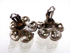 Authentic vintage Chanel earrings Silver Camellia CC logo
