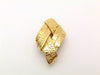 Authentic vintage Chanel earrings gold logo ribbon rhombus