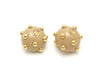 Authentic vintage Chanel earrings gold CC beige small ball