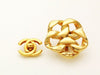 Authentic vintage Chanel earrings gold CC large chain real