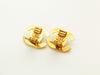Authentic vintage Chanel earrings gold CC turnlock small