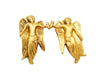 Authentic vintage Chanel earrings gold angel clip on real