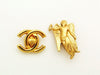 Authentic vintage Chanel earrings gold angel clip on real