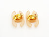 Authentic vintage Chanel earrings white pink plastic CC logo real