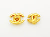 Authentic vintage Chanel earrings CC logo double C classic jewelry