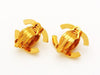 Authentic vintage Chanel earrings CC logo turnlock turn key jewelry