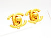 Chanel large turnlock earrings CC double C Authentic