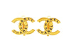 Chanel CC logo earrings double C Authentic Vintage Chanel jewelry