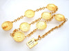 Authentic vintage Chanel necklace chain many Chanel logo medals