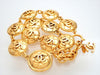 Authentic vintage Chanel necklace Multiple Quilted Round CC logo
