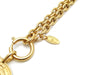 Authentic vintage Chanel necklace choker chain quilted CC logo pendant