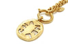 Authentic vintage Chanel necklace choker chain gold CC logo pendant