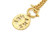 Authentic vintage Chanel necklace choker chain gold CC logo pendant