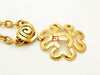 Authentic vintage Chanel necklace choker chain gold CC flower pendant