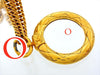 Vintage Chanel loupe necklace CC logo quilted