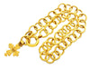 Vintage Chanel necklace CC logo cross pendant