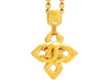 Vintage Chanel necklace CC logo cross pendant