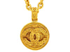 Vintage Chanel necklace baroque CC logo pendant