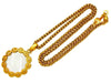 Vintage Chanel loupe necklace CC logo