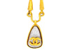 Vintage Chanel necklace CC logo silver stone drop