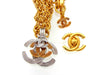 Vintage Chanel necklace triple CC logo double C