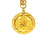 Vintage Chanel necklace CC logo medal