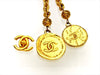 Vintage Chanel necklace CC logo medals lariat