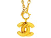 Vintage Chanel necklace quilted CC logo