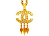 Vintage Chanel necklace CC logo charms dangle