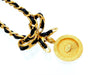 Vintage Chanel necklace COCO medal rhinestone