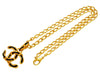 Vintage Chanel necklace black line CC logo