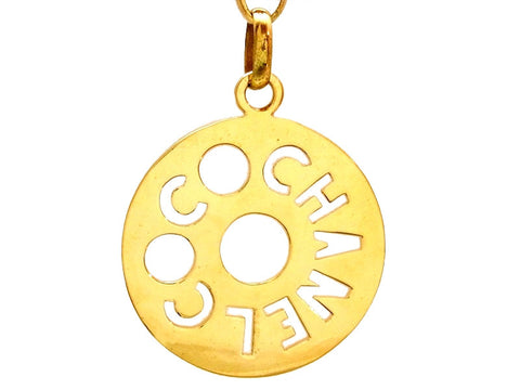 Vintage Chanel necklace COCO round