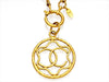 Vintage Chanel necklace CC logo hoop