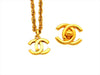 Vintage Chanel necklace CC logo small