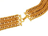 Vintage Chanel necklace CC logo lion choker