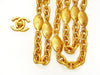 Vintage Chanel necklace CC logo oval charms