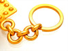 Authentic vintage Chanel key chain ring Square CC logo
