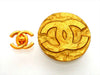 Authentic Vintage Chanel pin brooch CC logo Round