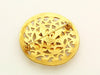 Authentic vintage Chanel pin brooch gold CC round jewelry real
