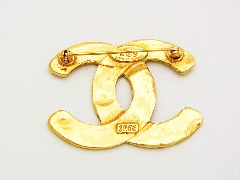 gold chanel brooches for women