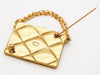 Vintage Chanel pin brooch 2.55 flap bag CC logo jewelry Authentic