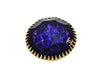 Vintage Chanel pin brooch CC logo purple plastic stone Authentic