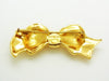 Vintage Chanel pin brooch Ribbon gold tone