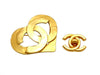 Vintage Chanel pin brooch CC logo heart